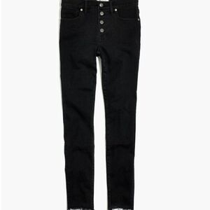 Madewell H3026. 9" Mid-Rise Skinny Jeans in Berkeley Black EUC